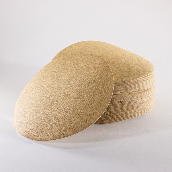 Uneeda 6 in Dia, No Holes, Aluminum Oxide, 80 Grit, Coated